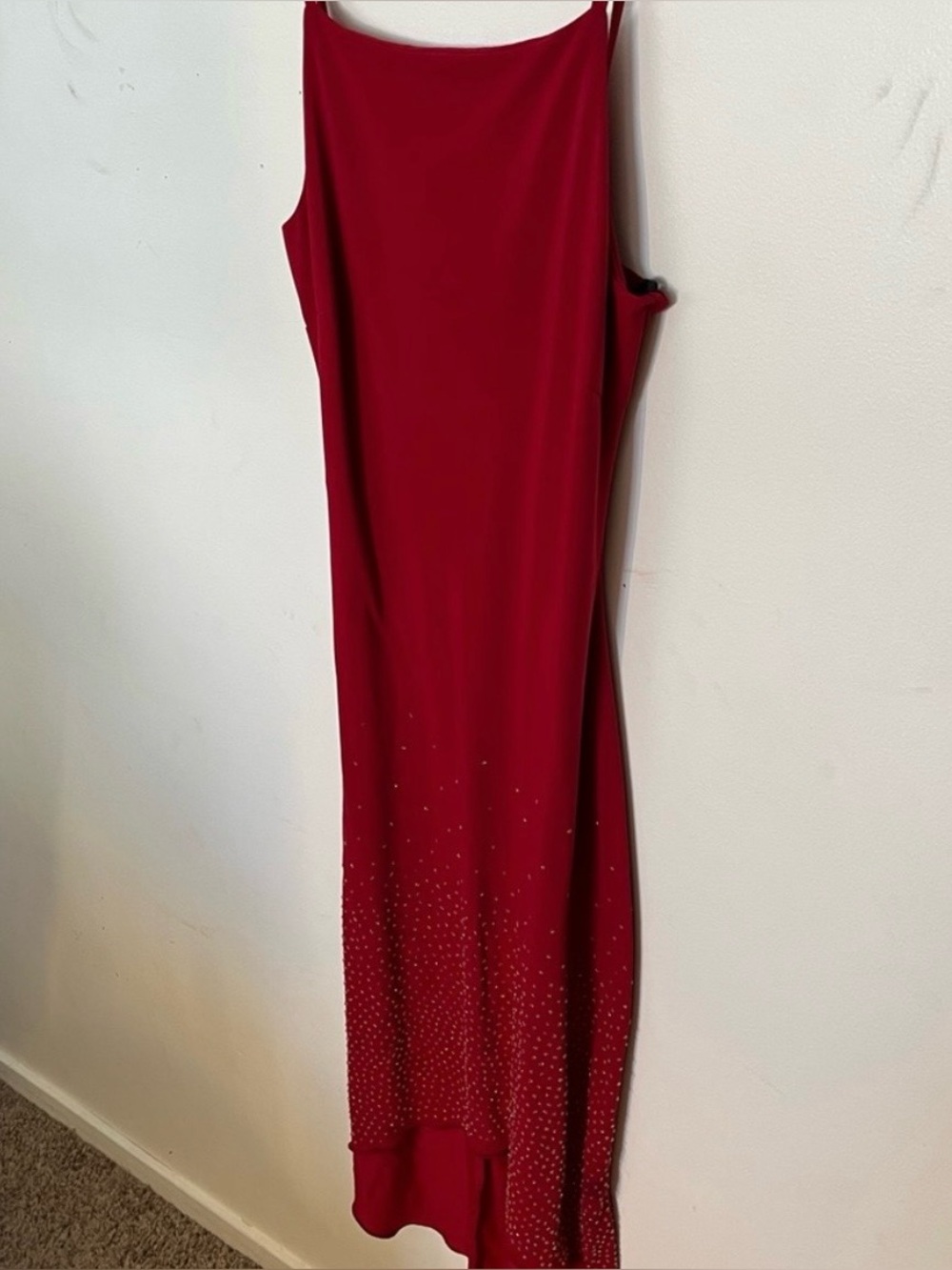 EYE CANDY Red Midi Slip Dress. Size M. EUC.